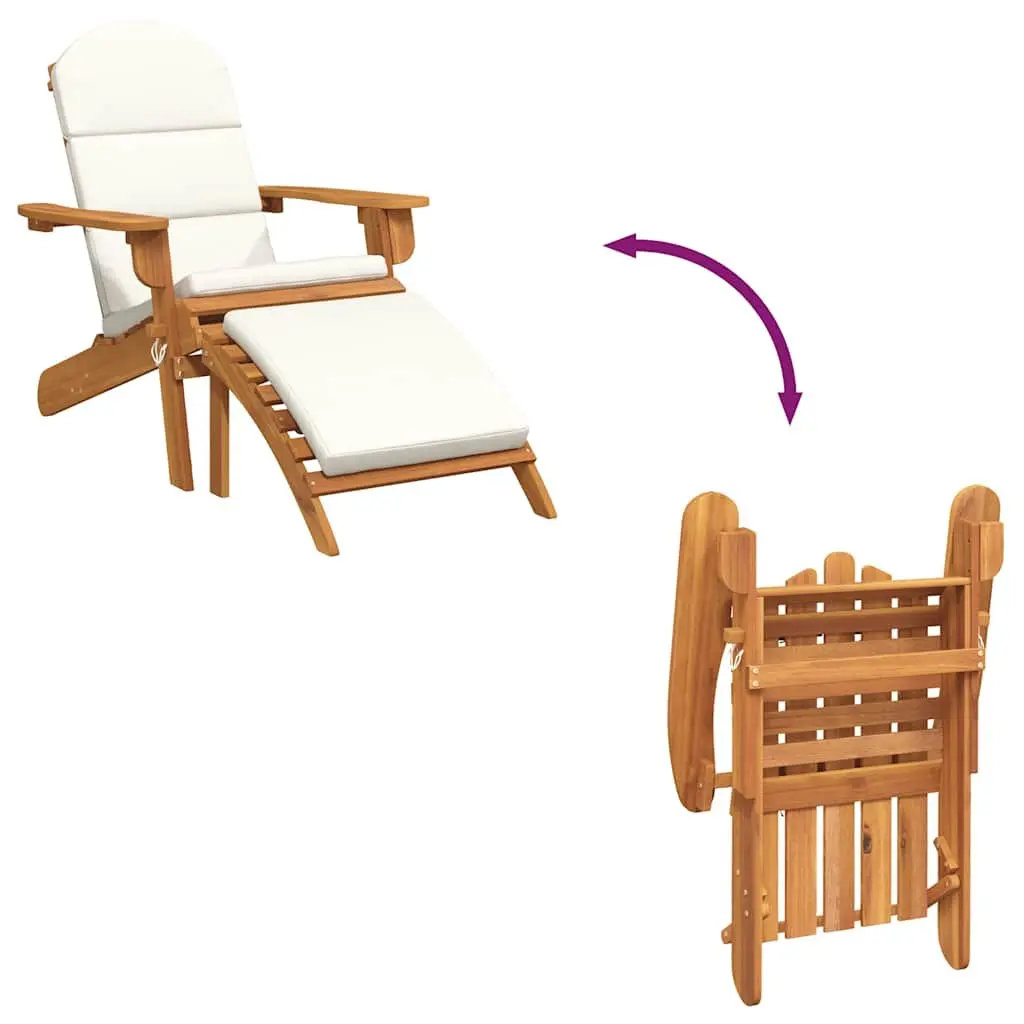 Adirondack Garden Chair with Footrest