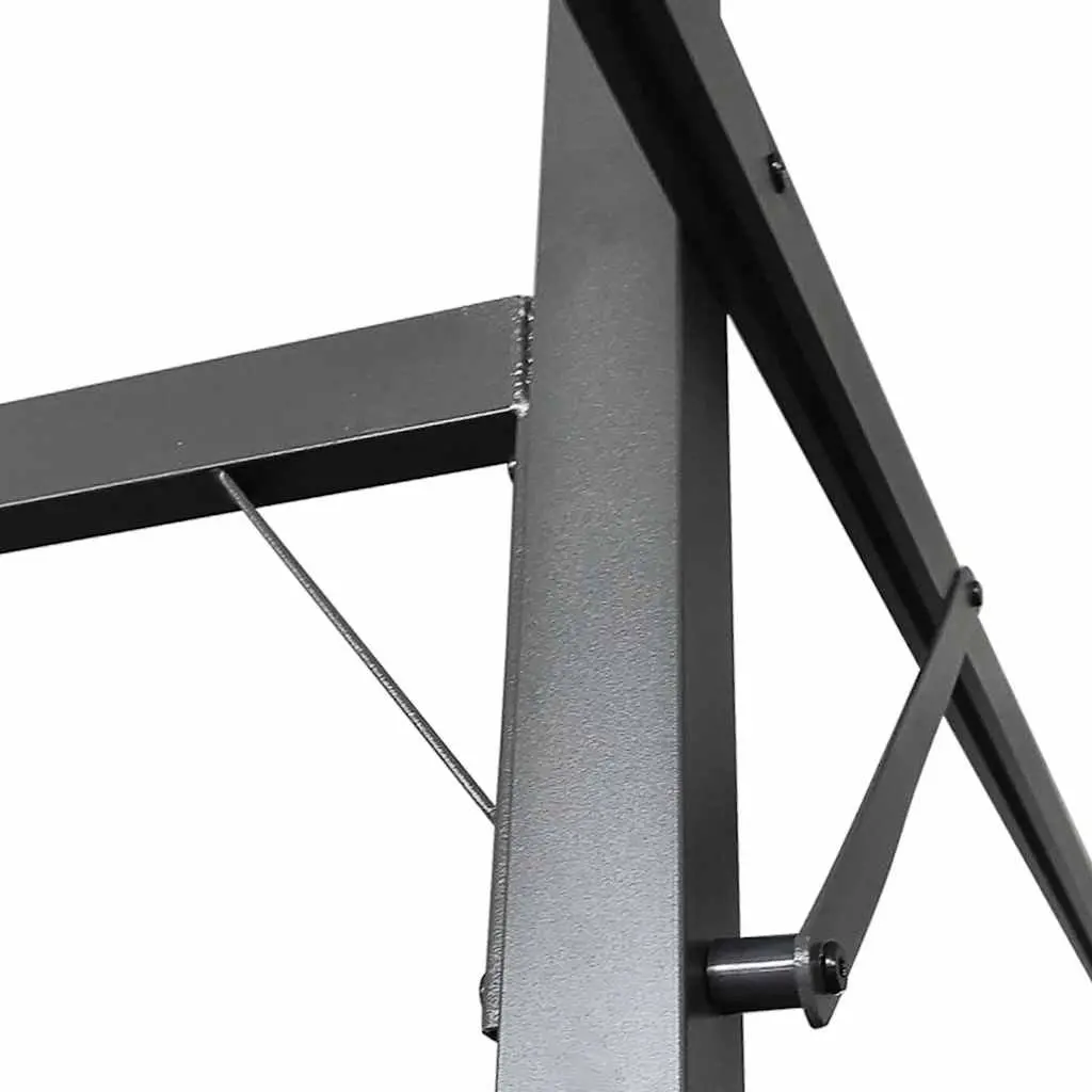 Retractable Roof Pergola Outdoor Shade Anthracite Garden Structure 295x292x230cm