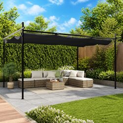 Functional Outdoor Pergola with Adjustable Roof