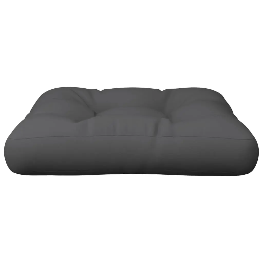 Pallet Cushion 50x50x12cm Hollow Fibre Filling Polyester Anthracite for Outdoor Garden Sofa Seat Pad