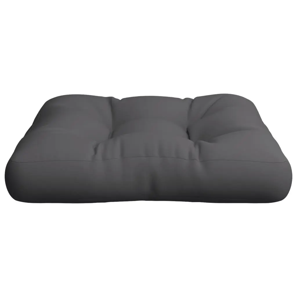 Pallet Cushion 50x50x12cm Hollow Fibre Filling Polyester Anthracite for Outdoor Garden Sofa Seat Pad