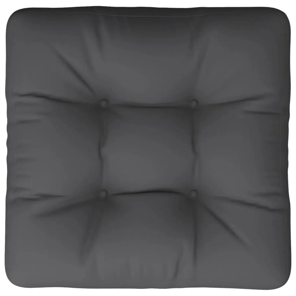 Pallet Cushion 50x50x12cm Hollow Fibre Filling Polyester Anthracite for Outdoor Garden Sofa Seat Pad