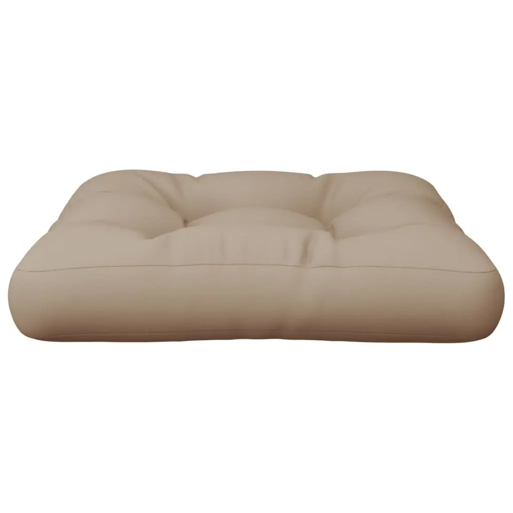 Pallet Cushion Polyester 50x50x12 cm Taupe Outdoor Garden Sofa Seat Pad