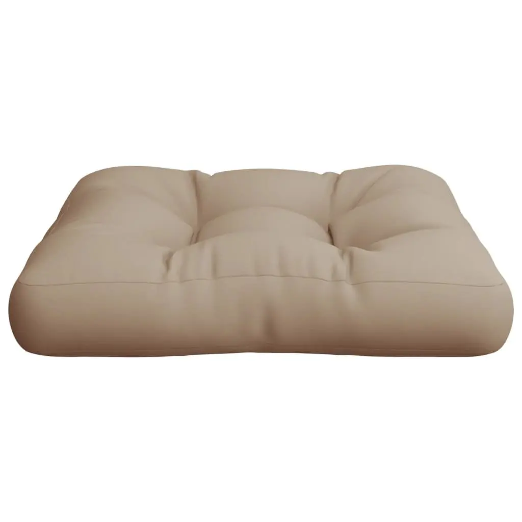 Pallet Cushion Polyester 50x50x12 cm Taupe Outdoor Garden Sofa Seat Pad