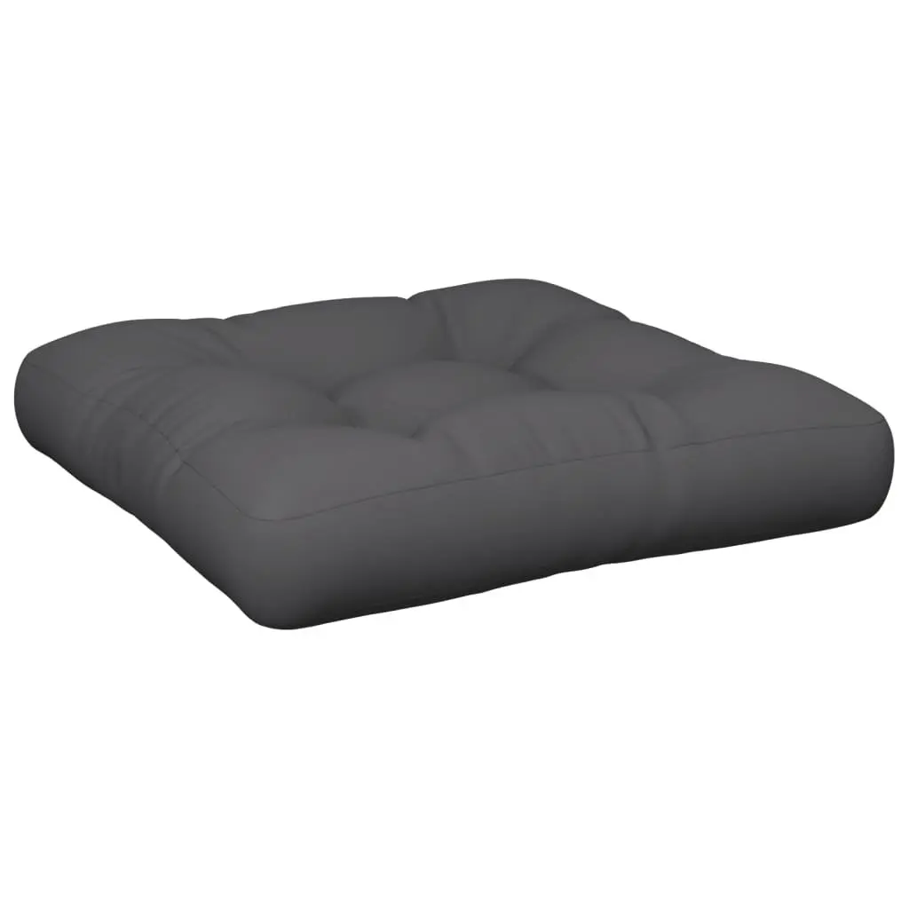 Pallet Cushion Outdoor Garden Sofa Seat Pad Soft Filling 60x60x12 cm Anthracite Durable Polyester