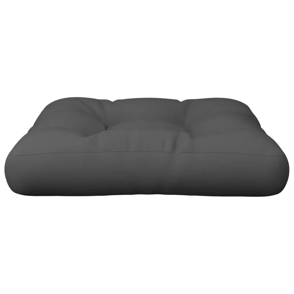 Pallet Cushion Outdoor Garden Sofa Seat Pad Soft Filling 60x60x12 cm Anthracite Durable Polyester