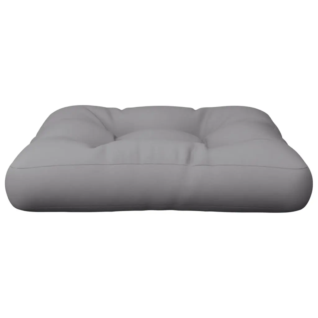 Pallet Cushion Polyester Fabric 60x60x12 cm Grey