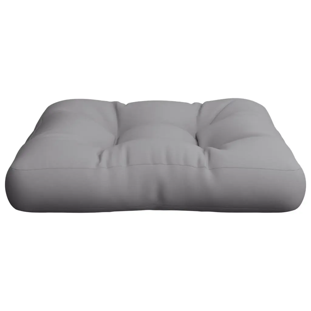 Pallet Cushion Polyester Fabric 60x60x12 cm Grey