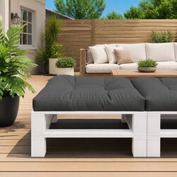 Practical Black Pallet Cushion for Home Use