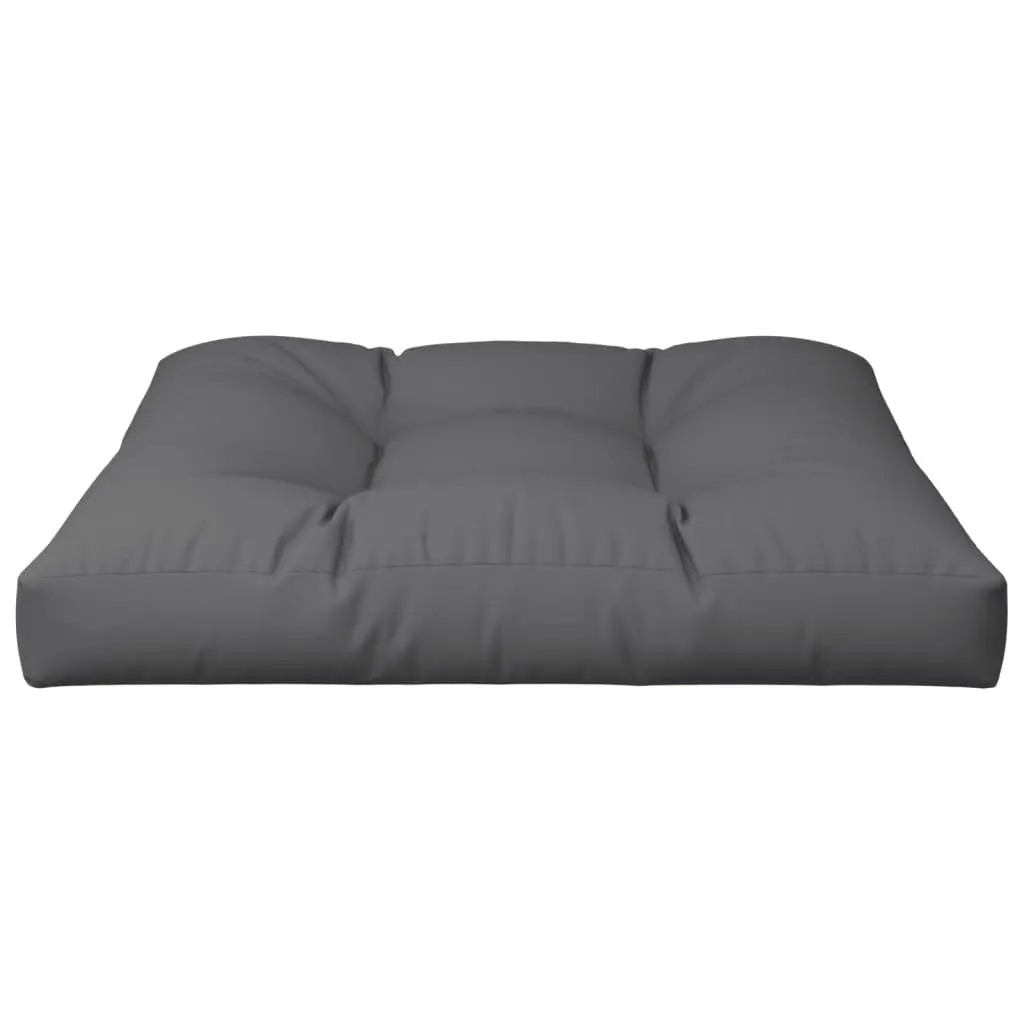Pallet Cushion Polyester 80x80x12 cm Anthracite Outdoor Garden Sofa Seat Pad