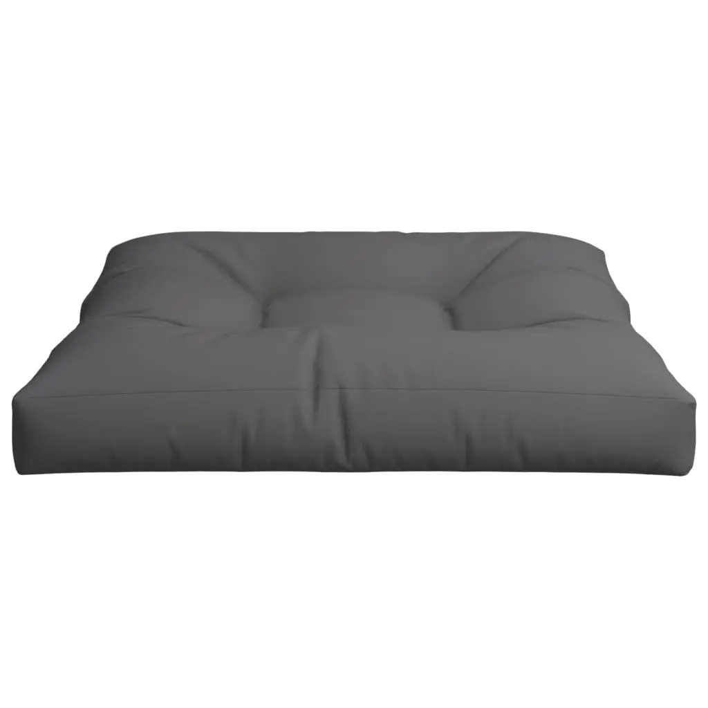 Pallet Cushion Polyester 80x80x12 cm Anthracite Outdoor Garden Sofa Seat Pad
