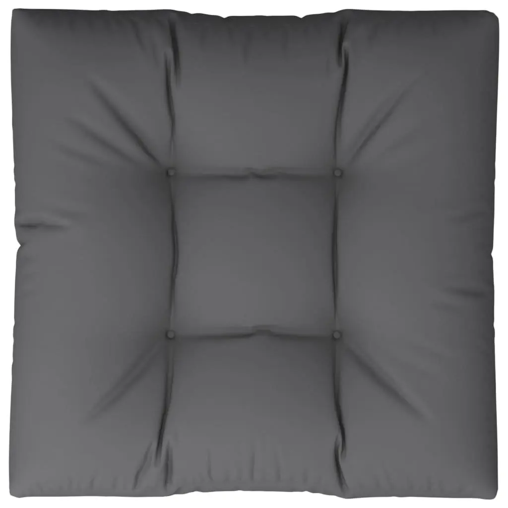 Pallet Cushion Polyester 80x80x12 cm Anthracite Outdoor Garden Sofa Seat Pad