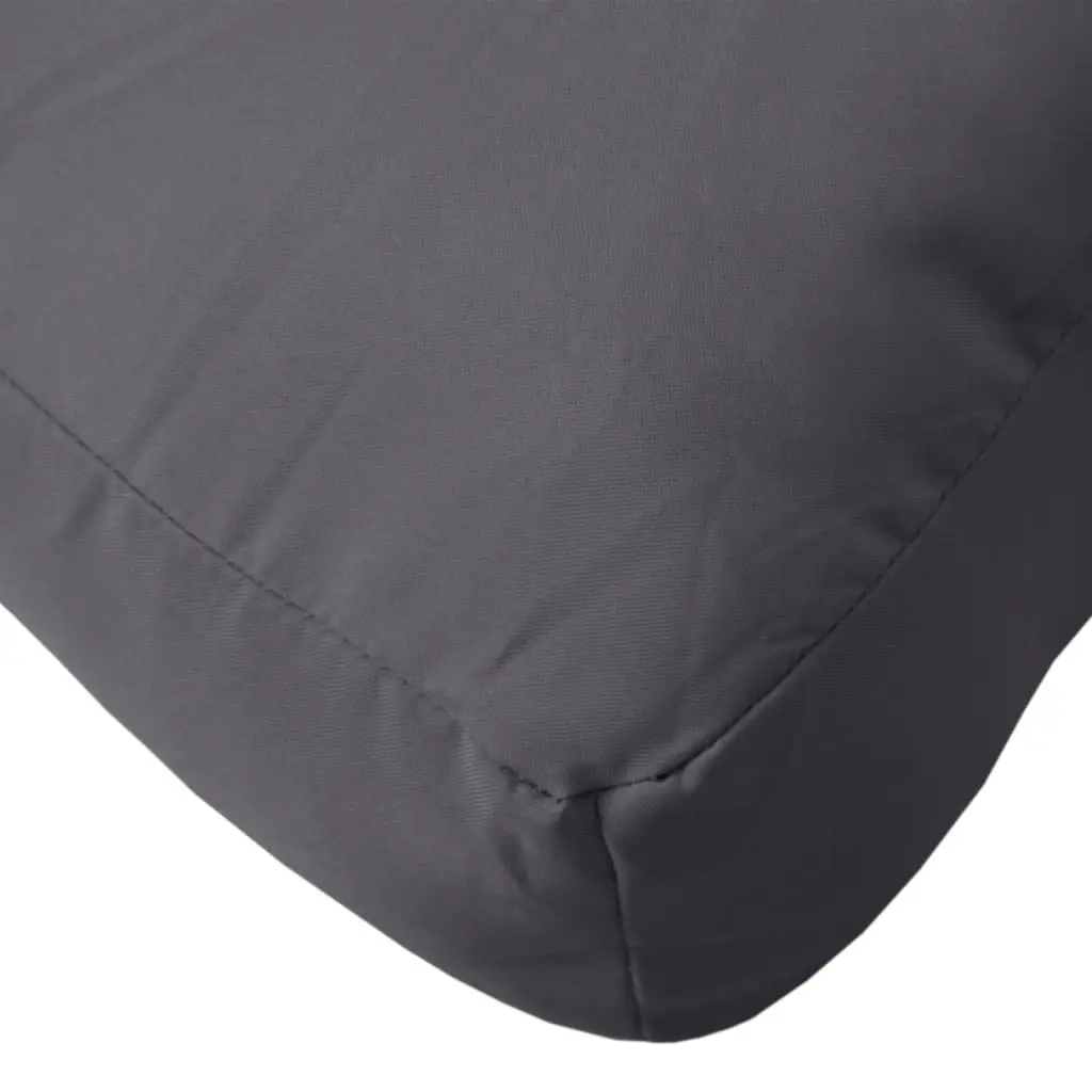 Pallet Cushion Polyester 80x80x12 cm Anthracite Outdoor Garden Sofa Seat Pad