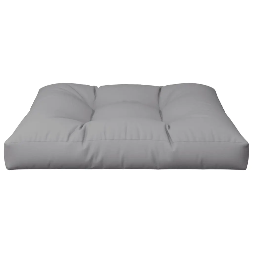 Pallet Cushion Outdoor Garden Sofa Seat Pad Grey 80x80x12cm Soft Filling Durable Polyester