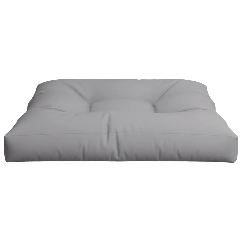 Pallet Cushion Outdoor Garden Sofa Seat Pad Grey 80x80x12cm Soft Filling Durable Polyester