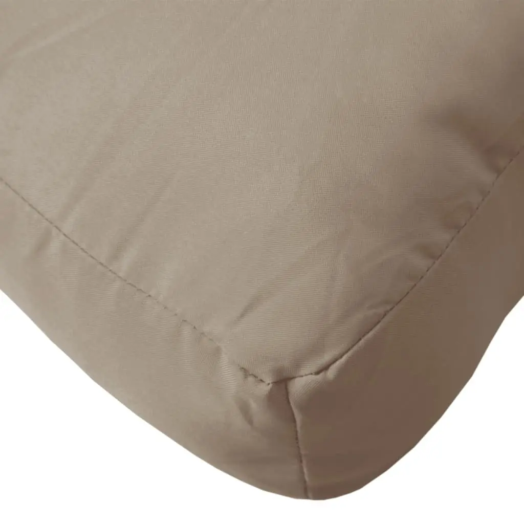 Pallet Cushion Polyester 80x80x12 cm Taupe Outdoor Garden Sofa Seat Pad Soft Filling