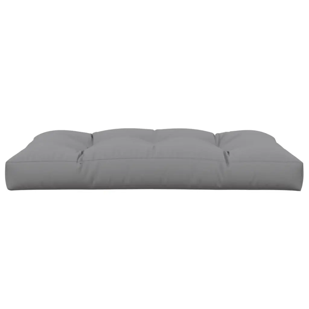 Pallet Cushion Polyester 120x80x12 cm Grey Outdoor Garden Sofa Seat Pad