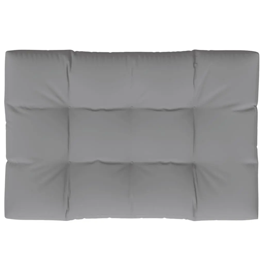 Pallet Cushion Polyester 120x80x12 cm Grey Outdoor Garden Sofa Seat Pad