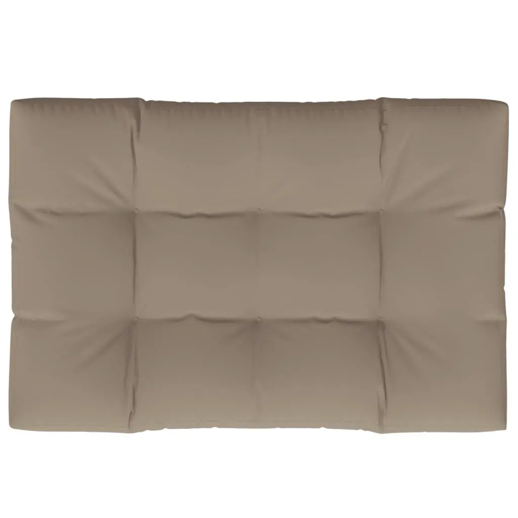 Pallet Cushion Taupe 120x80x12 cm Outdoor Garden Sofa Seat Pad Cushion