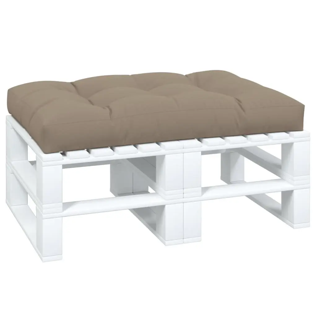 Pallet Cushion Taupe 120x80x12 cm Outdoor Garden Sofa Seat Pad Cushion