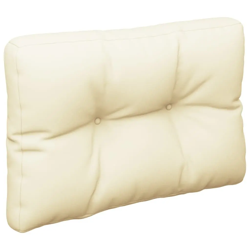 Pallet Cushion Polyester 50x40x12 cm Cream Outdoor Garden Sofa Chair Seat Pad