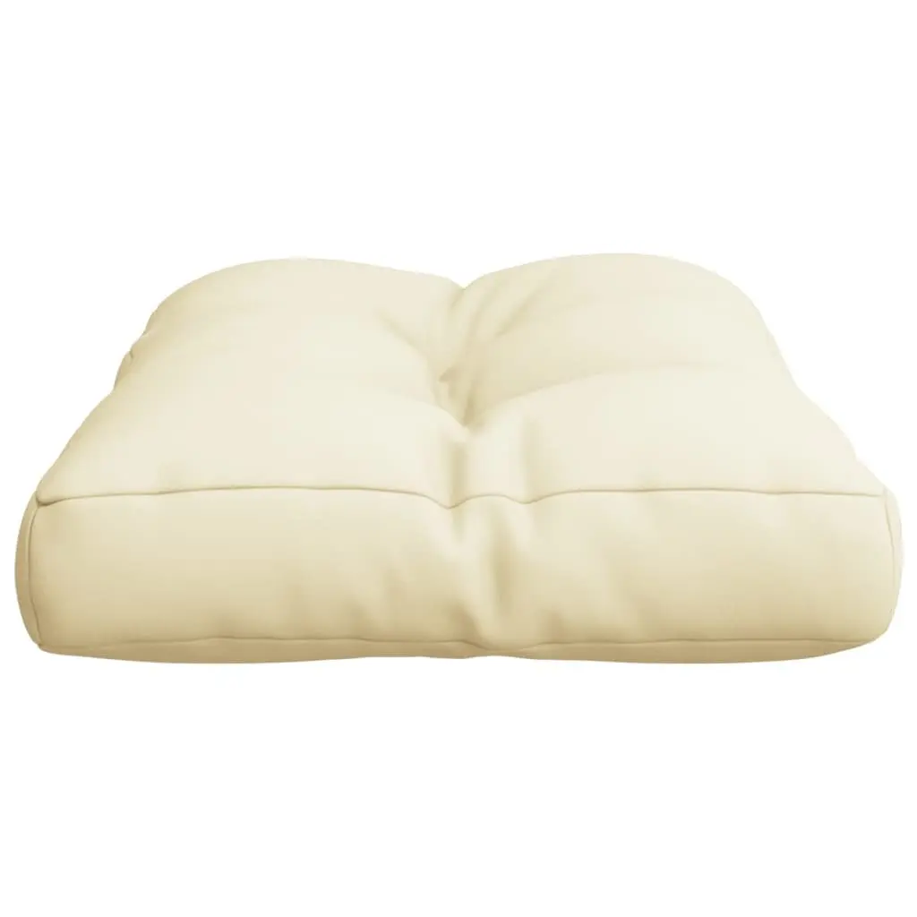 Pallet Cushion Polyester 50x40x12 cm Cream Outdoor Garden Sofa Chair Seat Pad