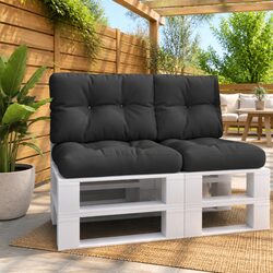 Functional Black Pallet Cushion for Garden and Sofa Use