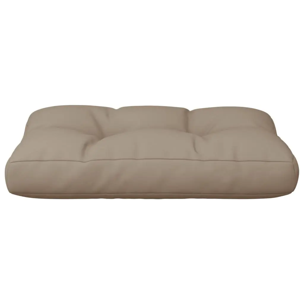 Pallet Cushion Polyester 50x40x12 cm Taupe Outdoor Garden Sofa Seat Pad