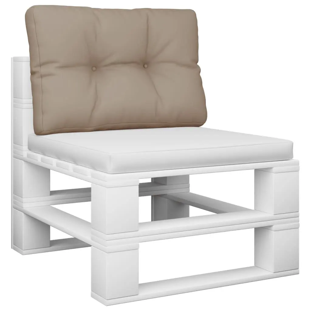 Pallet Cushion Polyester 50x40x12 cm Taupe Outdoor Garden Sofa Seat Pad
