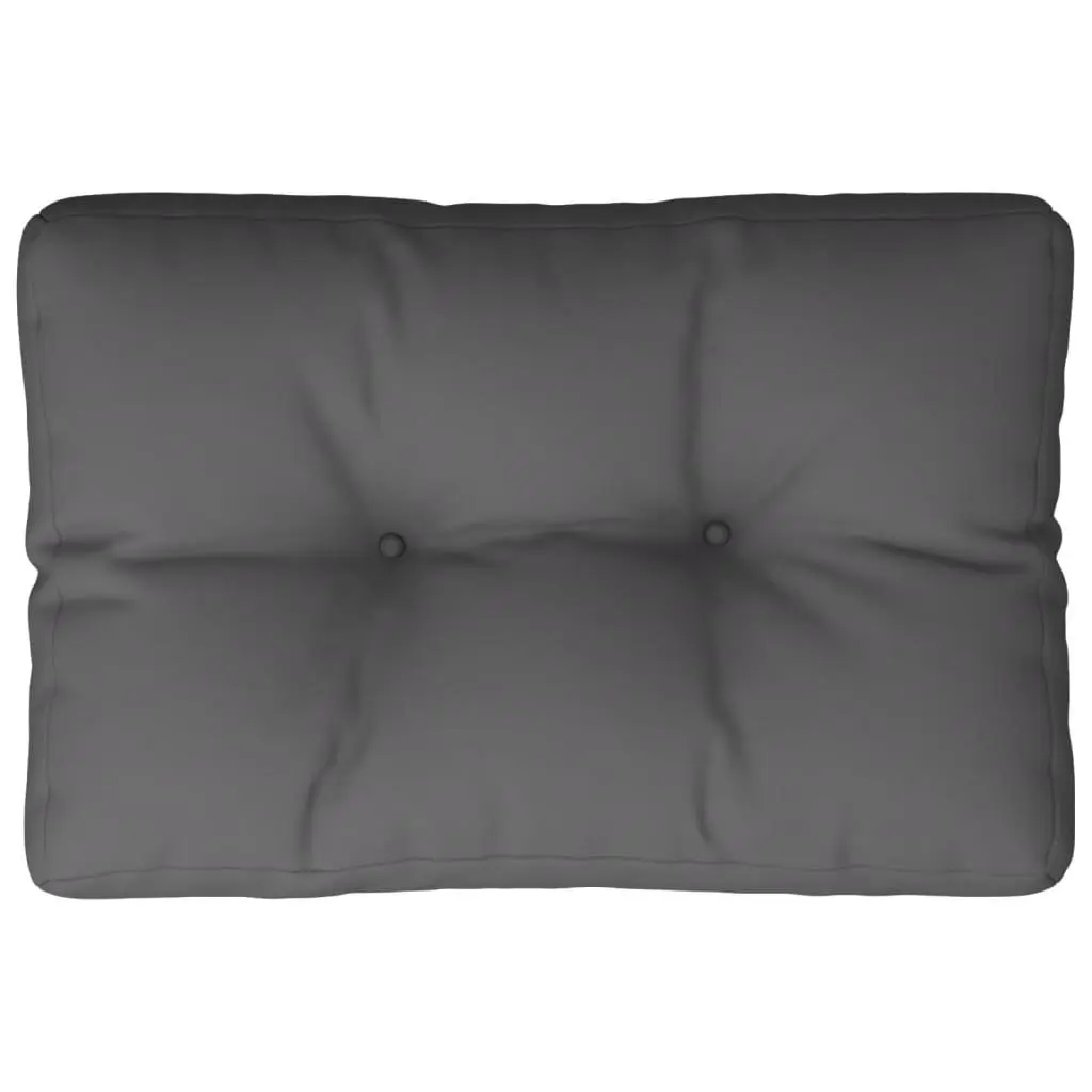 Garden Sofa Seat Pad Cushion Anthracite 60x40x12 cm Durable Polyester Soft Filling for Outdoor Indoor Use