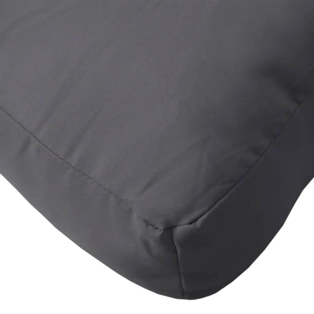 Garden Sofa Seat Pad Cushion Anthracite 60x40x12 cm Durable Polyester Soft Filling for Outdoor Indoor Use
