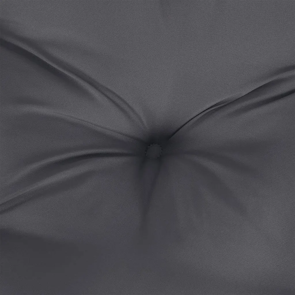Garden Sofa Seat Pad Cushion Anthracite 60x40x12 cm Durable Polyester Soft Filling for Outdoor Indoor Use