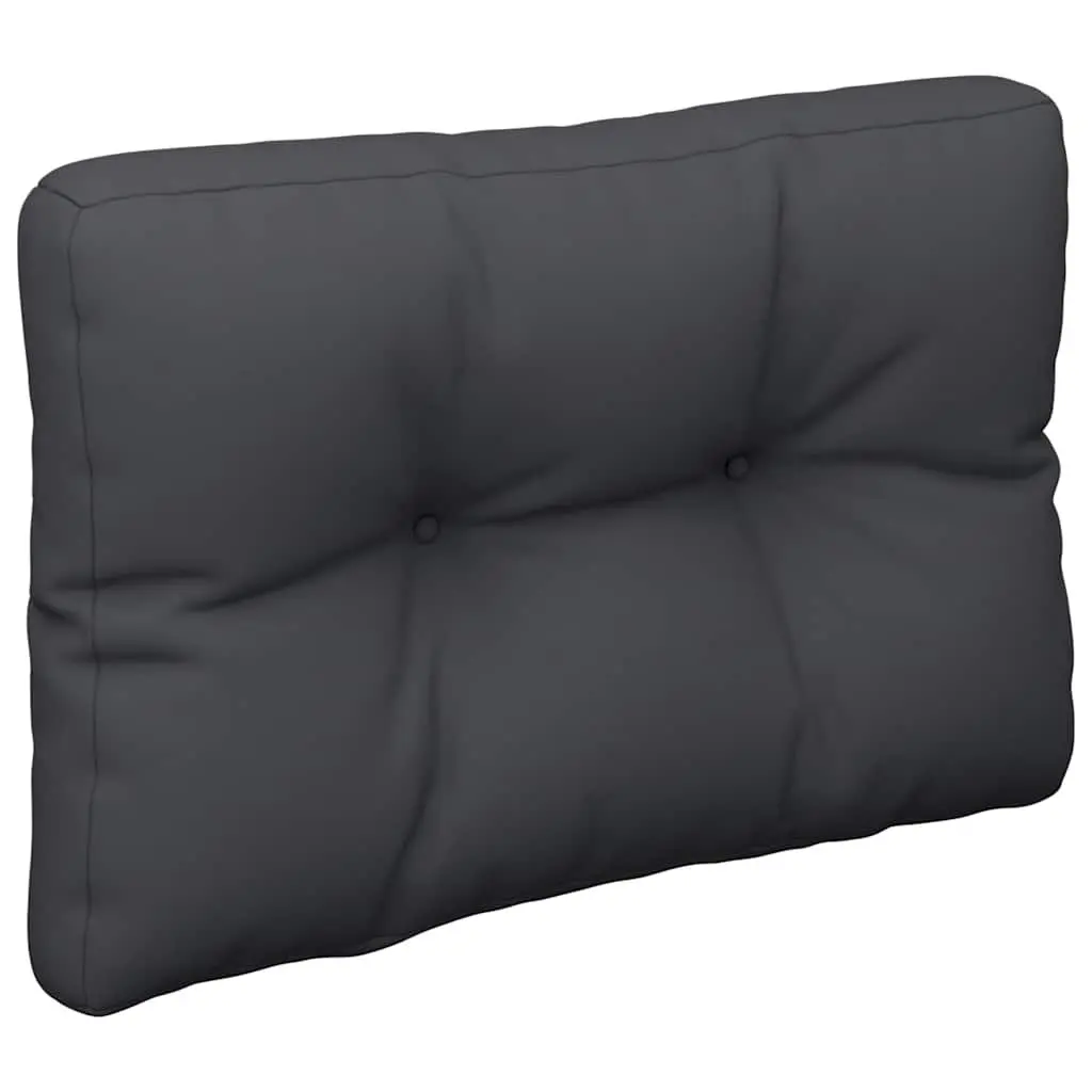 Pallet Cushion Polyester 60x40x12 cm Black Outdoor Garden Sofa Seat Pad