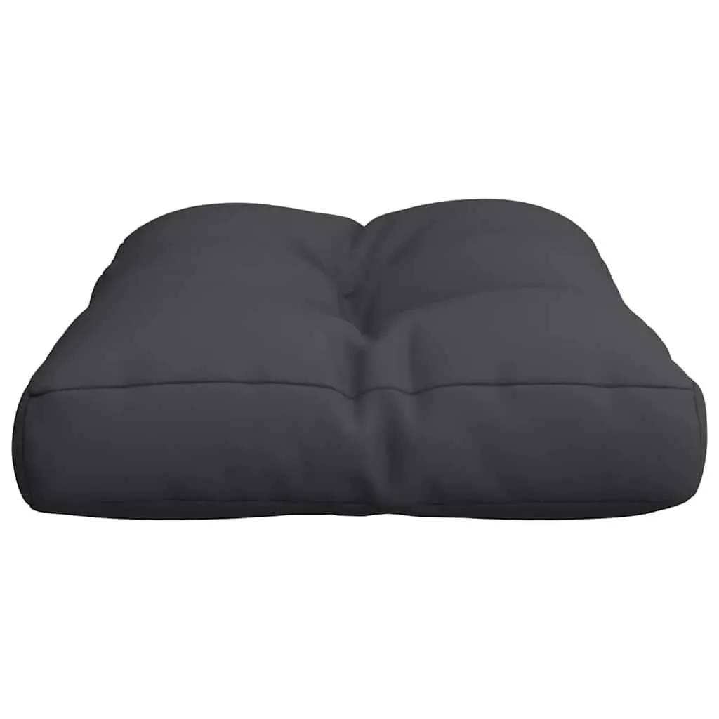 Pallet Cushion Polyester 60x40x12 cm Black Outdoor Garden Sofa Seat Pad