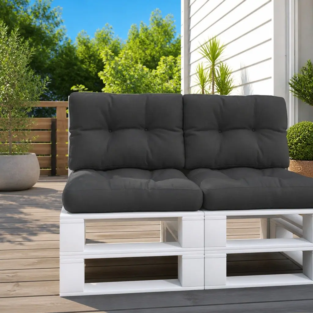 Black Polyester Cushions for Indoor/Outdoor Use