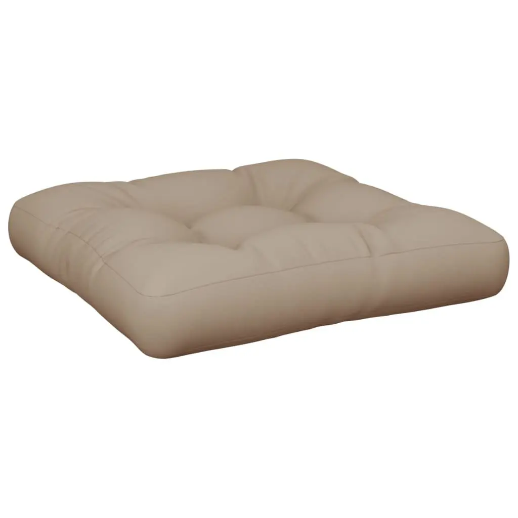 Pallet Seat Pads 2 Piece Set Outdoor Garden Sofa Cushions Taupe Polyester Filling