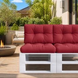 Red Pallet Cushions 2 pcs - Perfect for Any Seating