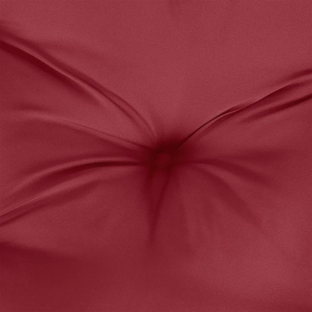 Outdoor Sofa Seating Pads Red 2 Piece Durable Polyester Cushions for Garden and Patio Furniture