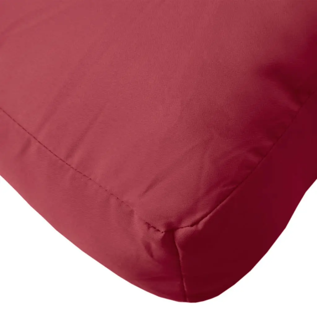 Outdoor Sofa Seating Pads Red 2 Piece Durable Polyester Cushions for Garden and Patio Furniture