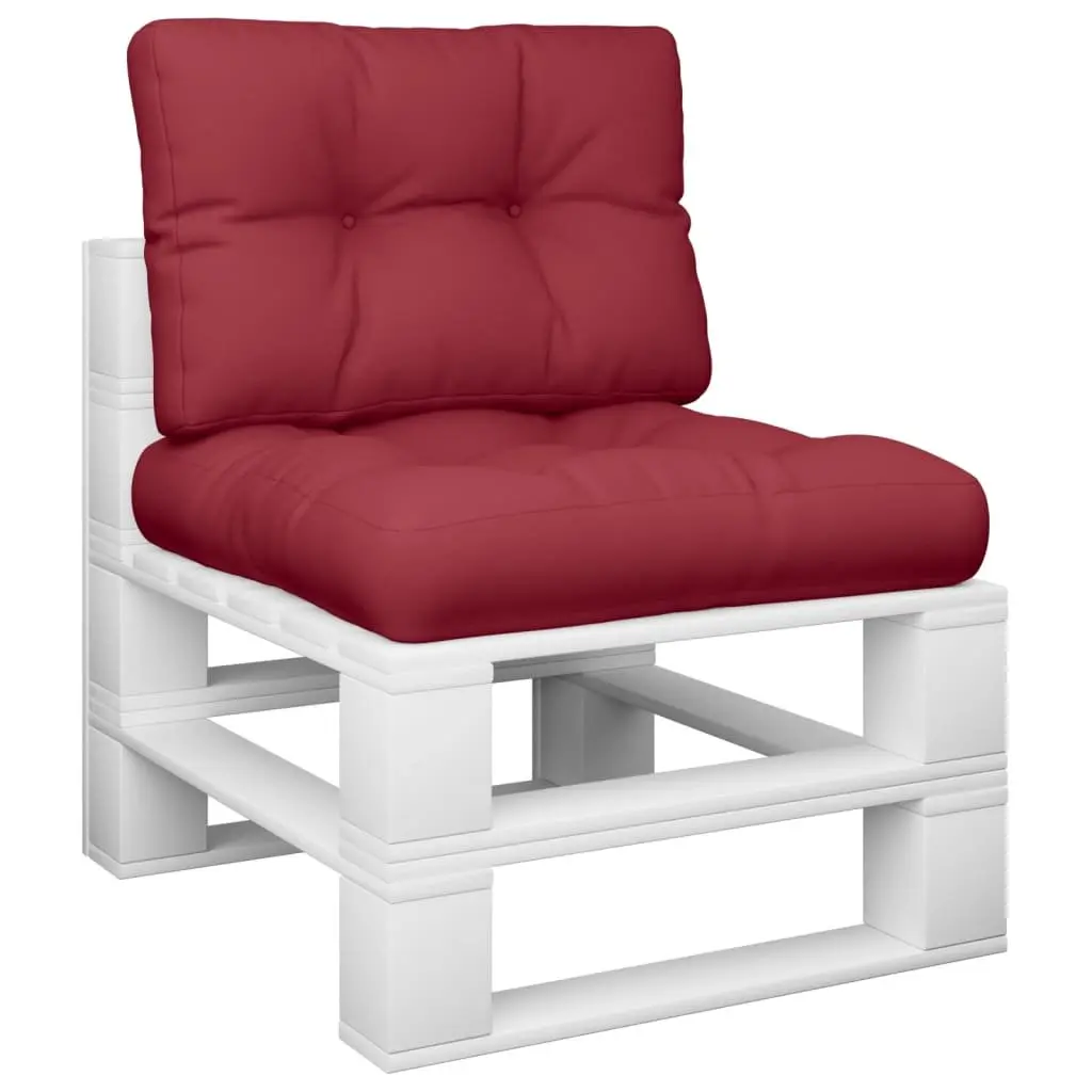 Outdoor Sofa Seating Pads Red 2 Piece Durable Polyester Cushions for Garden and Patio Furniture