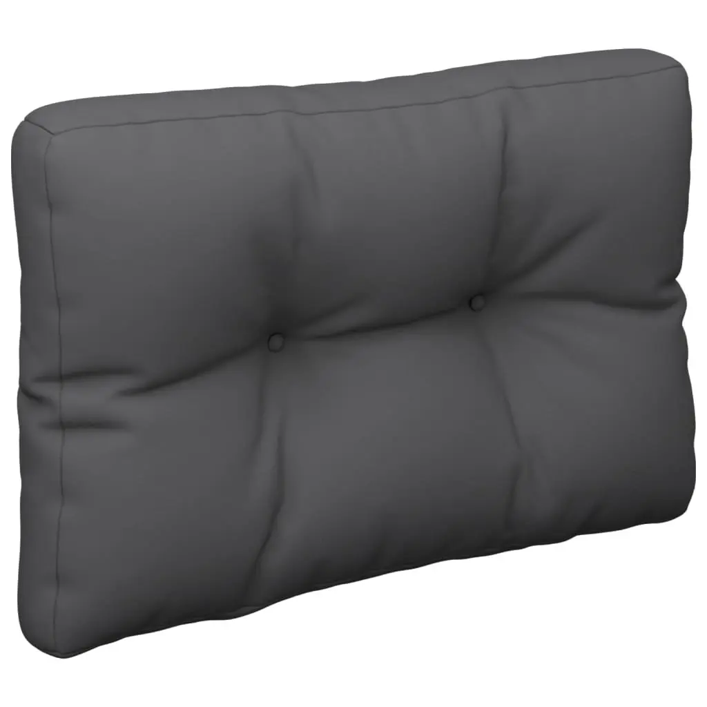 Pallet Cushions Polyester Fabric 2 Pieces Anthracite Outdoor Garden Sofa Seat Pads