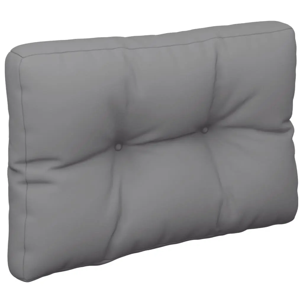 Pallet Cushions Polyester Fabric 2 pcs Grey Outdoor Garden Sofa Seat Pad