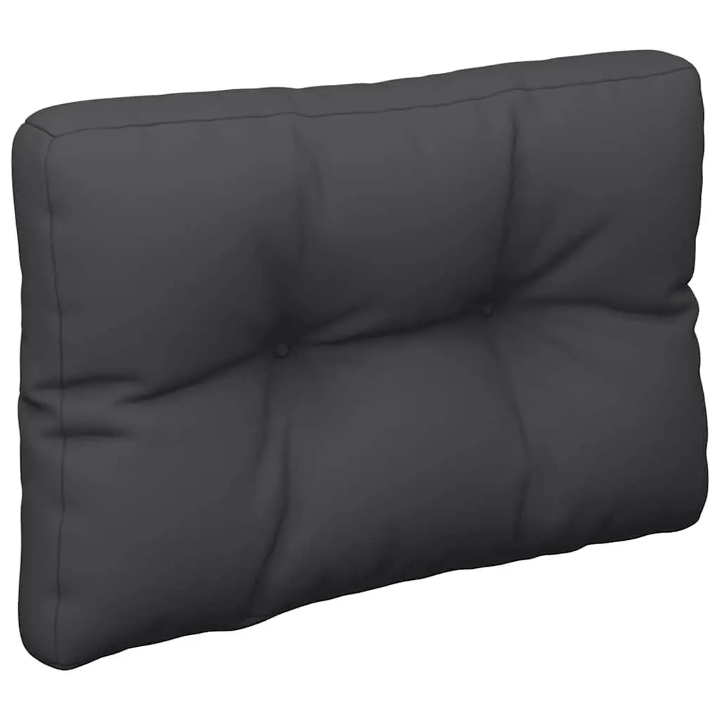 Pallet Cushions Polyester Fabric 2 pcs Black Outdoor Garden Sofa Chair Seat Pad