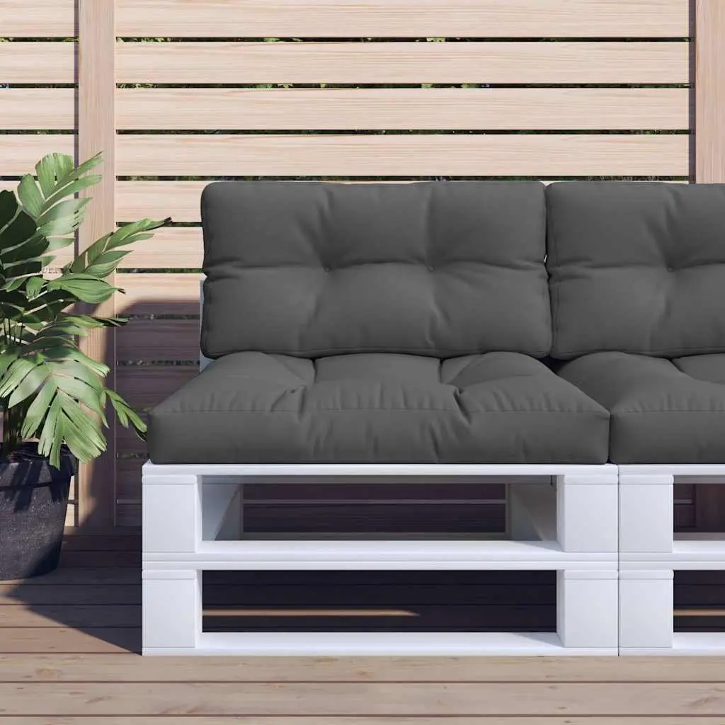 Pallet Cushions 2 Pieces Anthracite Outdoor Garden Sofa Chair Seat Pads