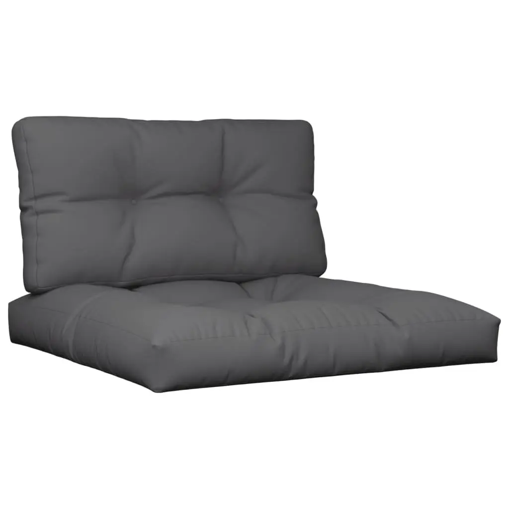 Pallet Cushions 2 Pieces Anthracite Outdoor Garden Sofa Chair Seat Pads