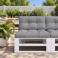 Versatile Grey Pallet Cushions for Home & Garden