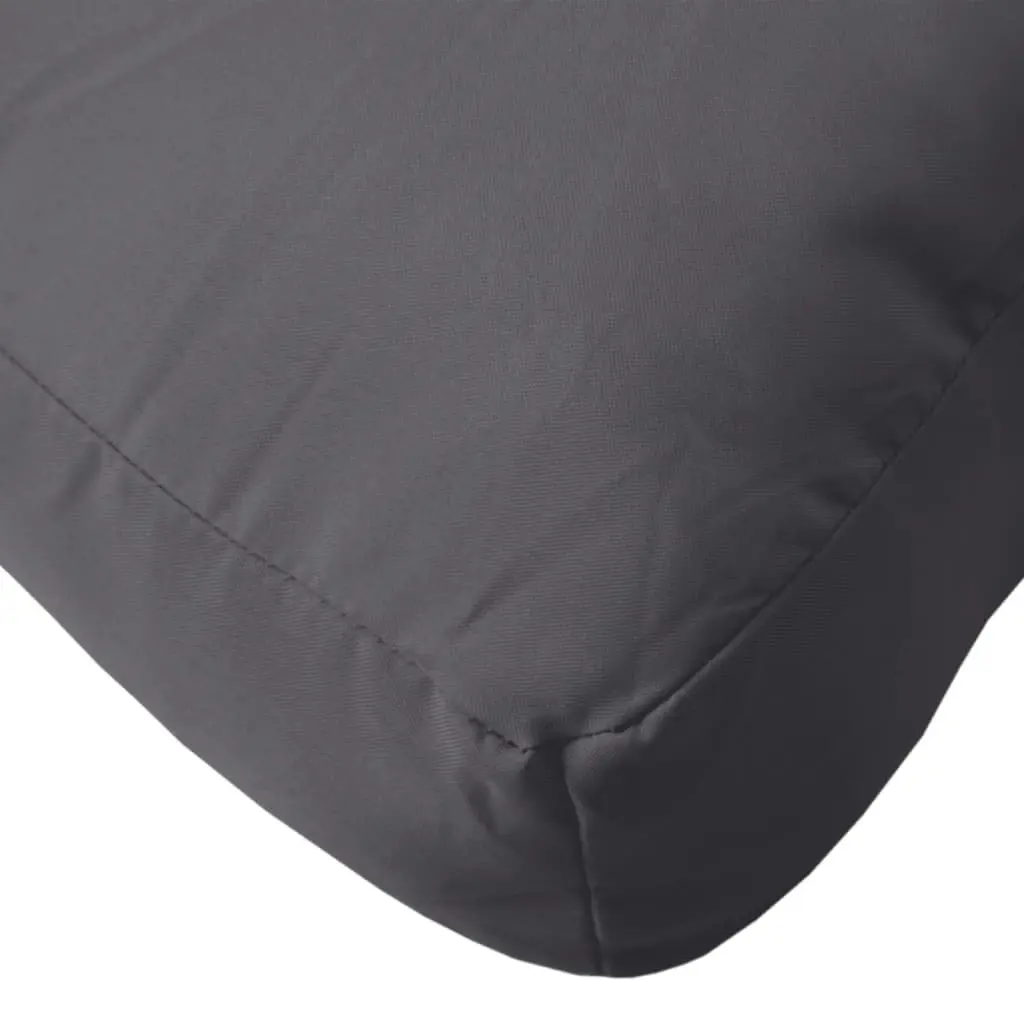 Outdoor Sofa Seat Pad Cushions 2 Piece Anthracite Polyester Fabric Durable Water-Resistant Soft Filling for Garden and Patio Use