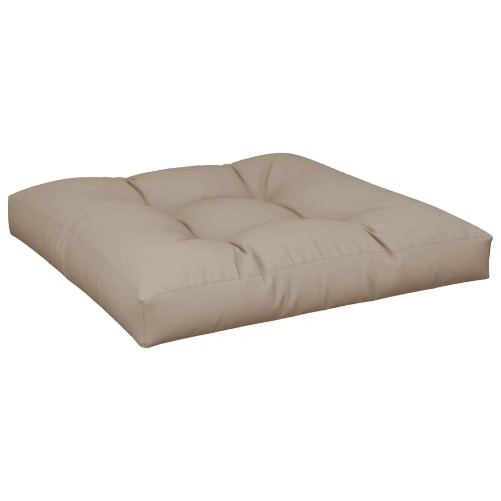Pallet Cushion Set 2 Pieces Taupe Polyester Outdoor Sofa Seat Pad