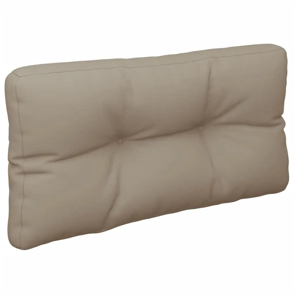 Pallet Cushion Set 2 Pieces Taupe Polyester Outdoor Sofa Seat Pad