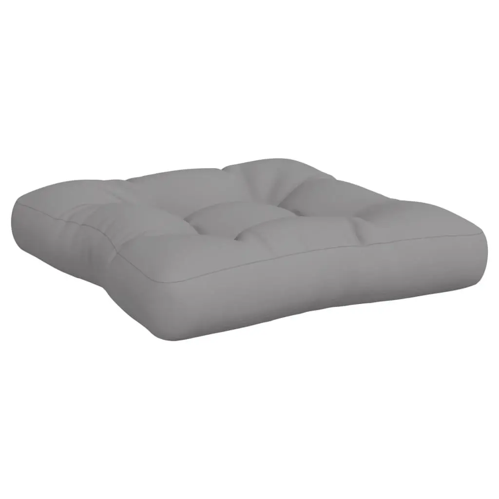 Pallet Cushions 2 Pieces Grey Outdoor Garden Sofa Pad Seating Decor Polyester